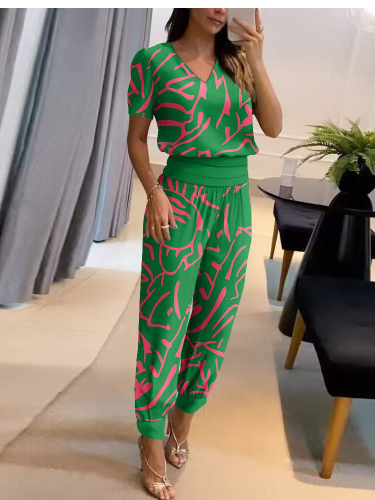 Delphine - Women's Blouse and Wide Leg Trouser Set - photo 4