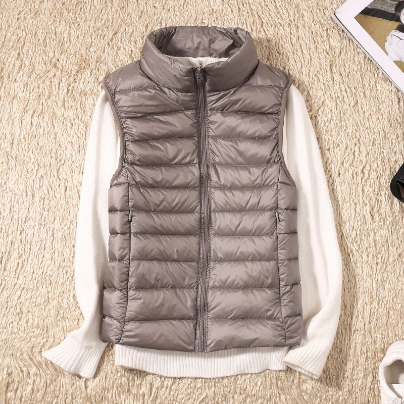 Demelza - Women's Cardigan with Pleats and Sleeveless Cut - photo 1