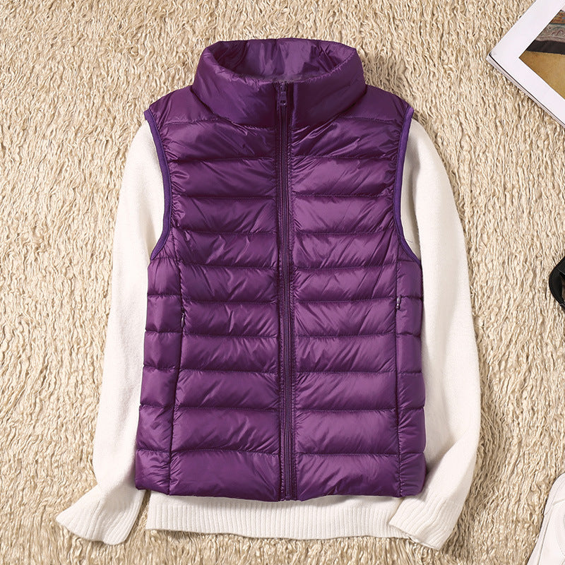 Demelza - Women's Cardigan with Pleats and Sleeveless Cut - photo 8