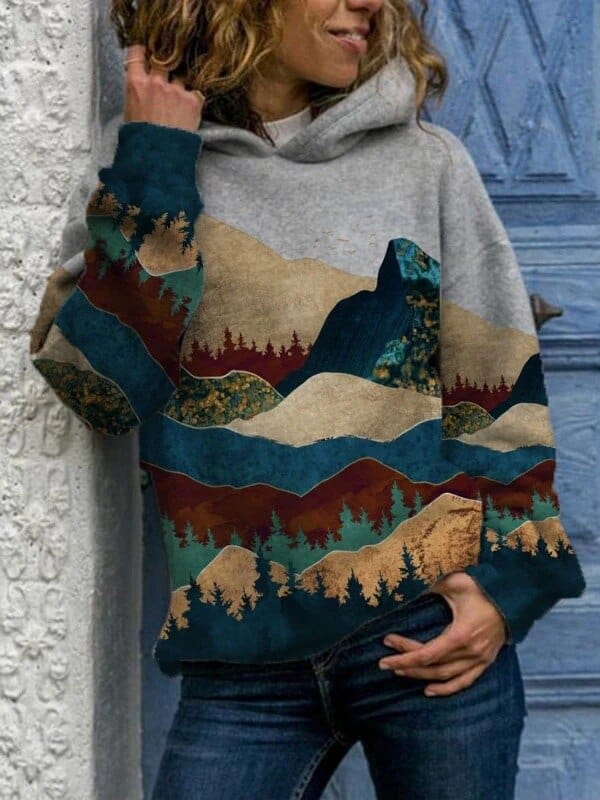 Dora - Women's Relaxed Hoodie with Long Sleeves - photo 4