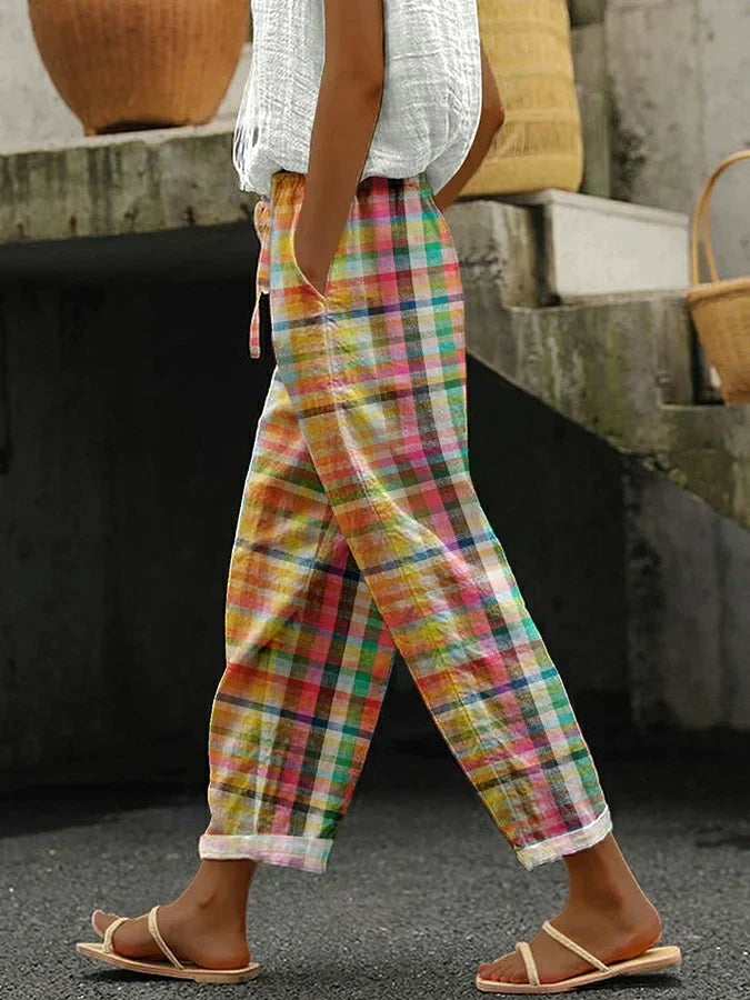 Women's Pants | Check Pattern Pocket - photo 1