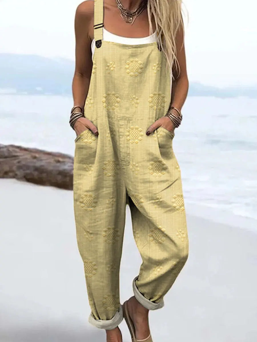 Elnora - Women's Floral Sleeveless Wide Leg Jumpsuit - photo 7