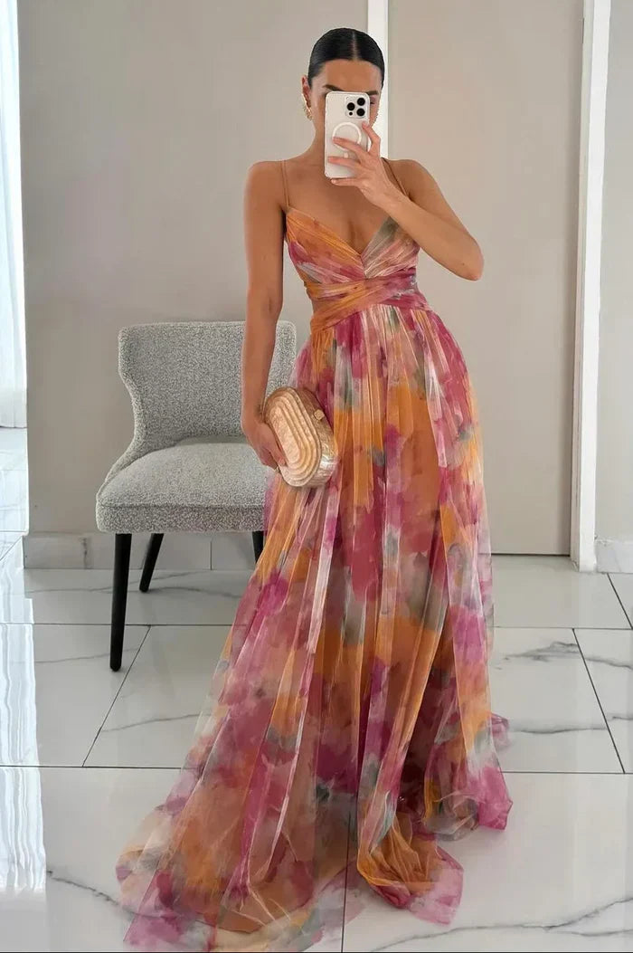 Poppy | Rochie maxi elegantă cu straturi texturate, pentru femei