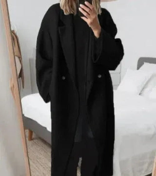 Ida - Women's Relaxed Fit Long Minimalist Coat - photo 4
