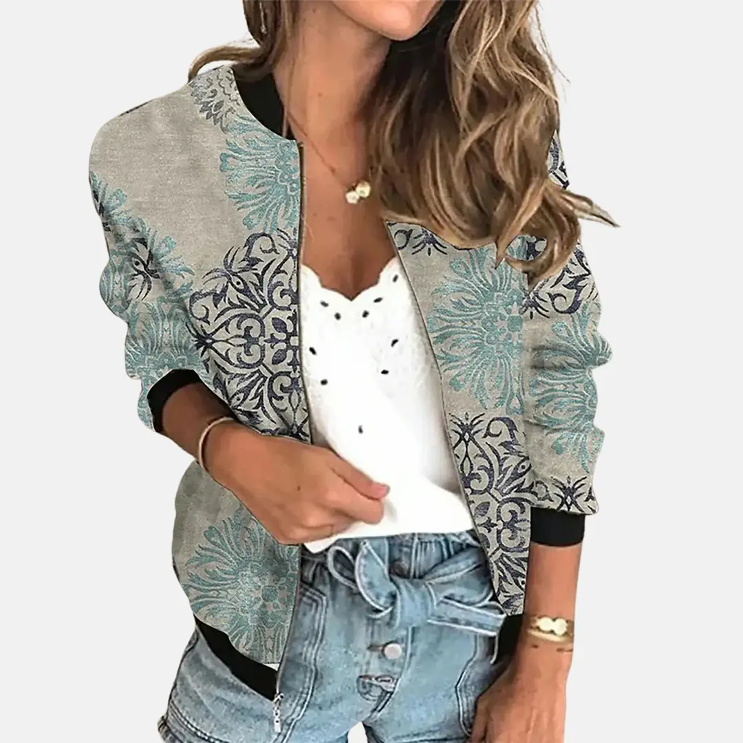 Fanchon - Women's Bomber Jacket with Zip Front - photo 6