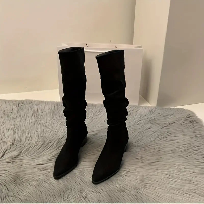 Fern - Women's Winter Boots with a Heel - photo 1