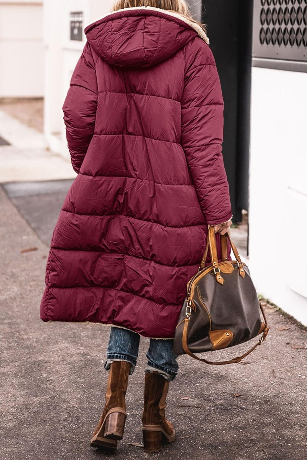 Firenze - Women's Quilted Coat with Hood - photo 12
