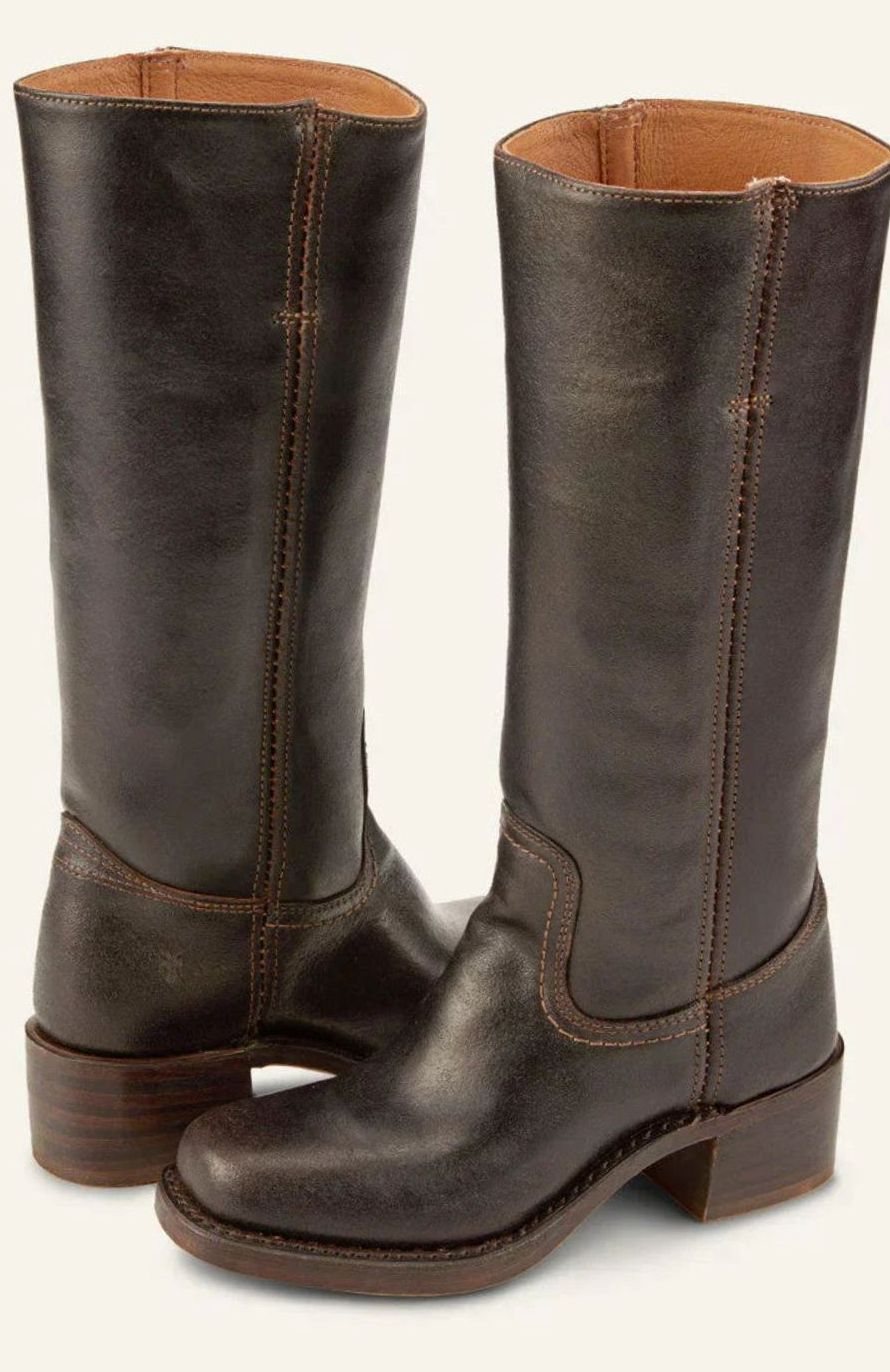 Flora - Women's Mid-calf Stacked-heel Western Boots - photo 8