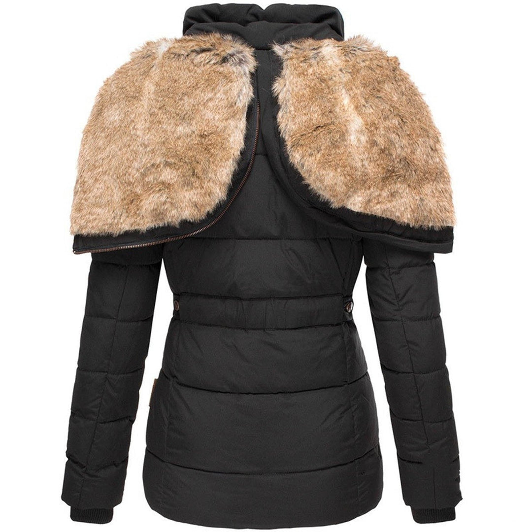 Gabrielle - Women's Winter Puffer Jacket with Fur Hood - photo 8