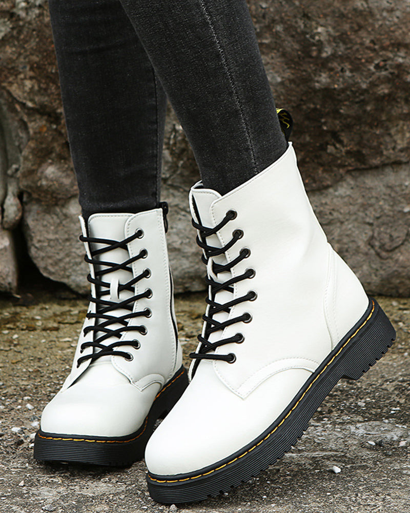 Georgiana - Women's Ankle Boots with Zip Front - photo 1