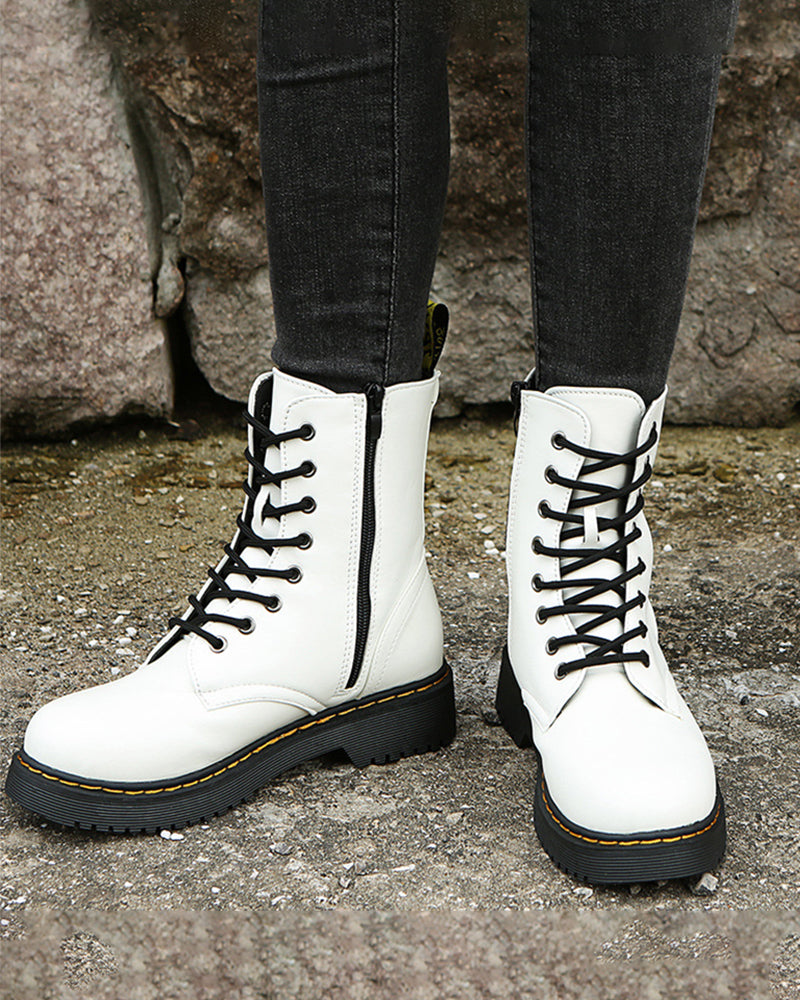 Georgiana - Women's Ankle Boots with Zip Front - photo 5