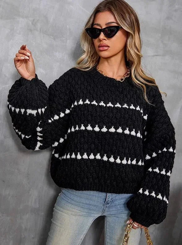 Gertrude - Women's Jumper with a Knitted Finish and a Wrap Front - photo 9