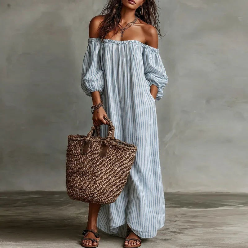 Gilberte - Women's Maxi Dress with Boho Print - photo 4