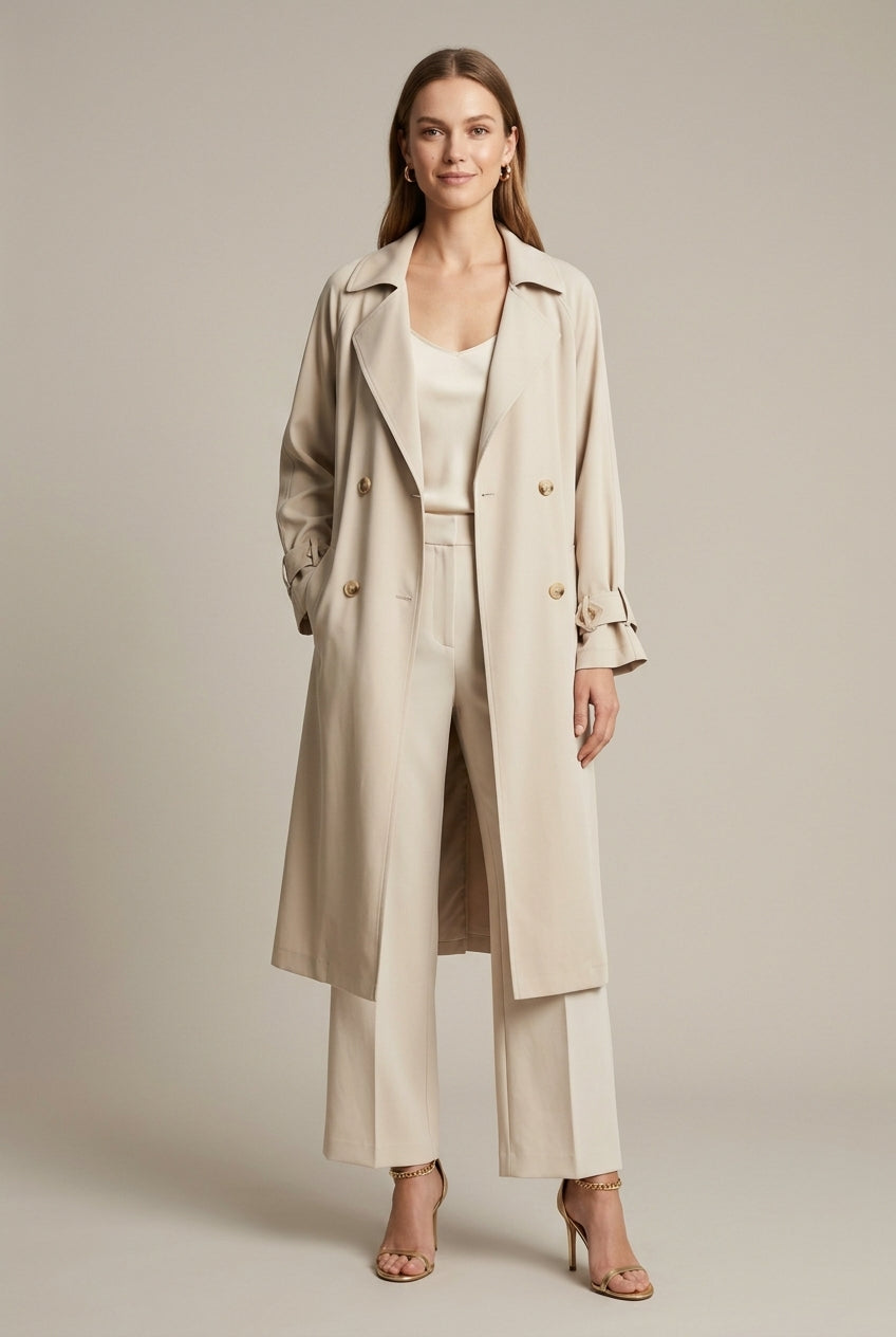 Ginny - Women's Relaxed Trench Coat - photo 1