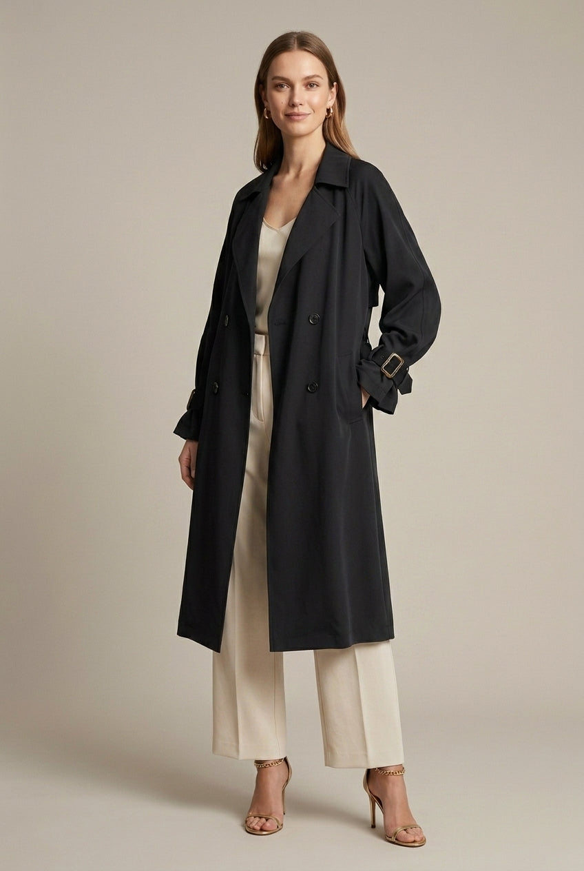 Ginny - Women's Relaxed Trench Coat - photo 2