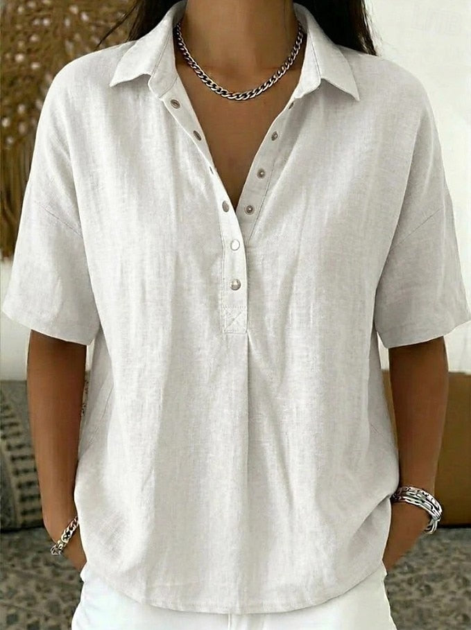 Viorica - Women's Shirt with Classic Collar