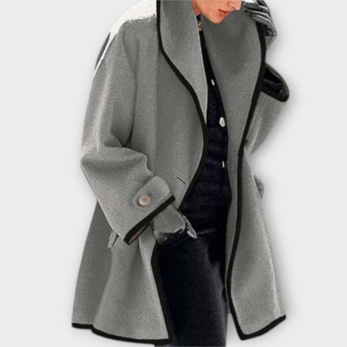 Sherry - Women's Elegant Belted Trench Coat - photo 5