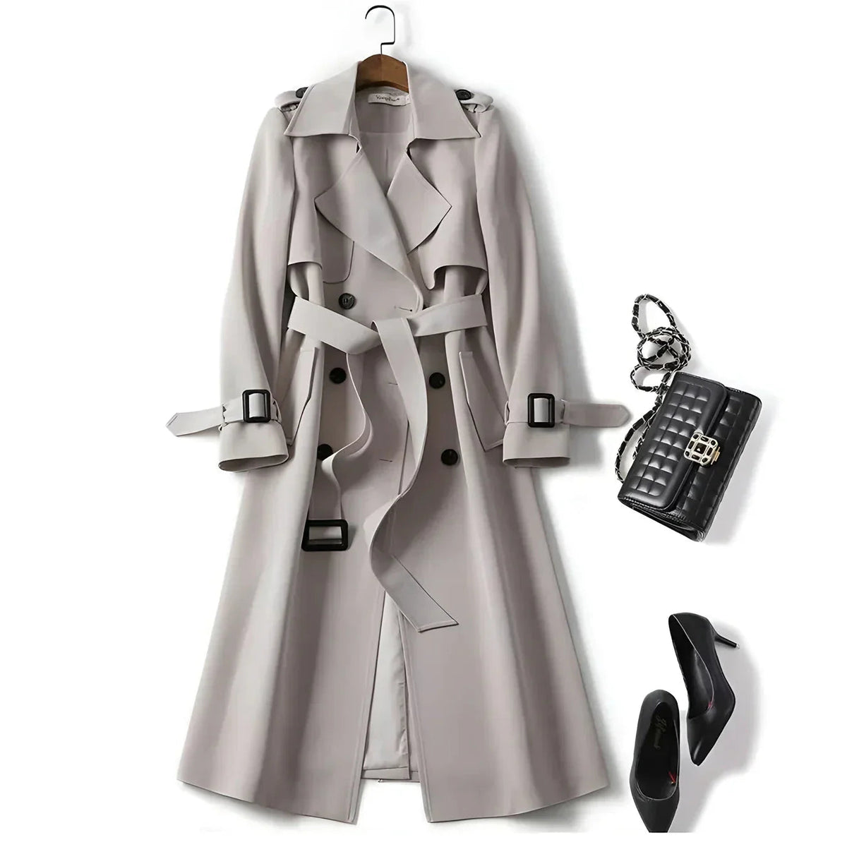 Jade - Women's Chic Tailored Trench Coat - photo 4