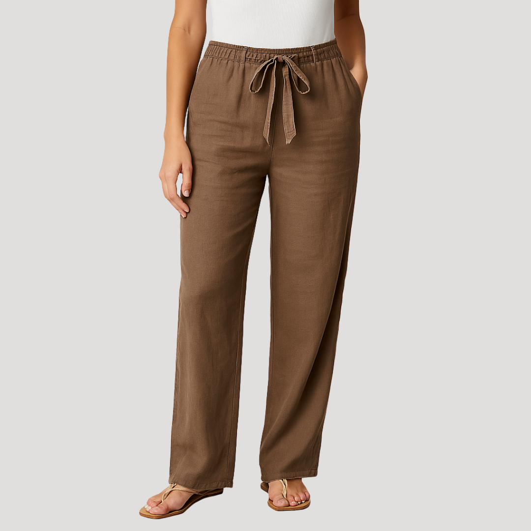 Gwendolen - Women's Relaxed Trousers with Elasticated Waist - photo 2