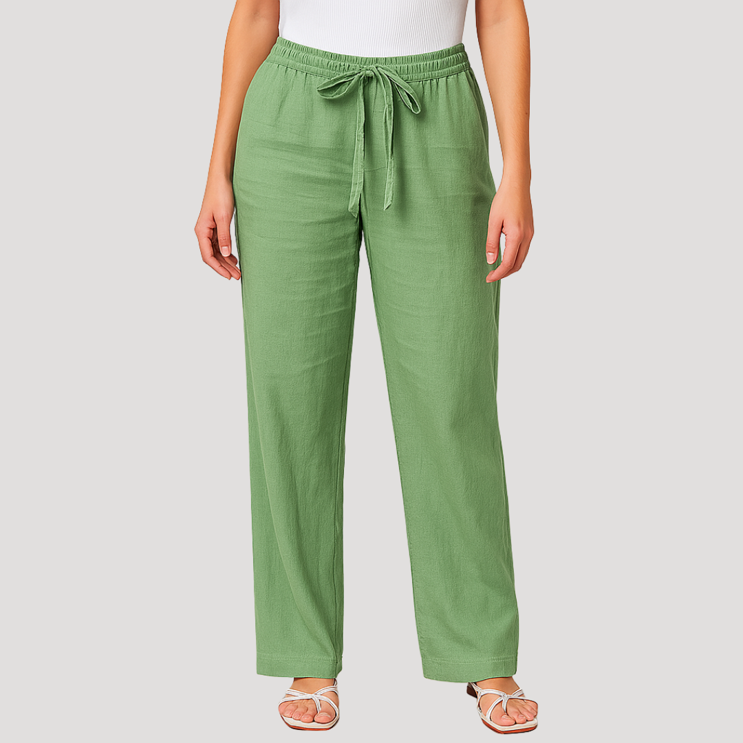 Gwendolen - Women's Relaxed Trousers with Elasticated Waist - photo 3