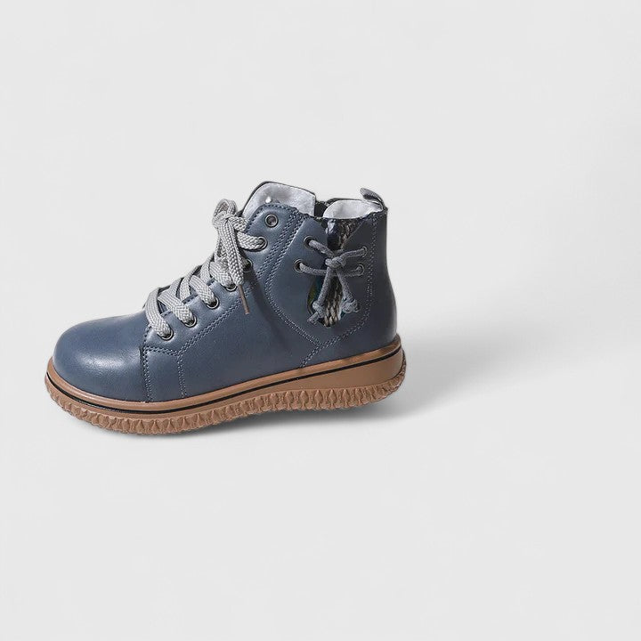 Gwyneth - Women's Lace Up Flatform Ankle Boots - photo 14