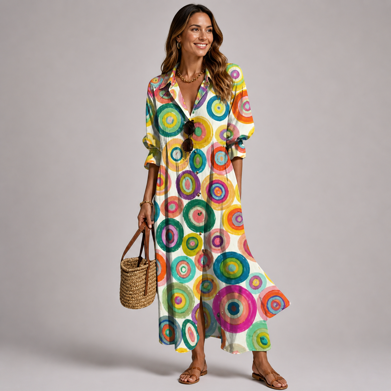 Eliza - Women's Floral Maxi Dress for the Beach
