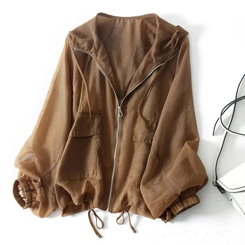 Henrietta - Women's Jacket with Zip Front and Hood - photo 1