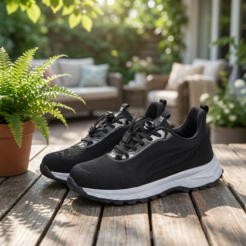 Hands-Free Slip-On Orthopedic Walking Shoes — No More Bending, No More Tying