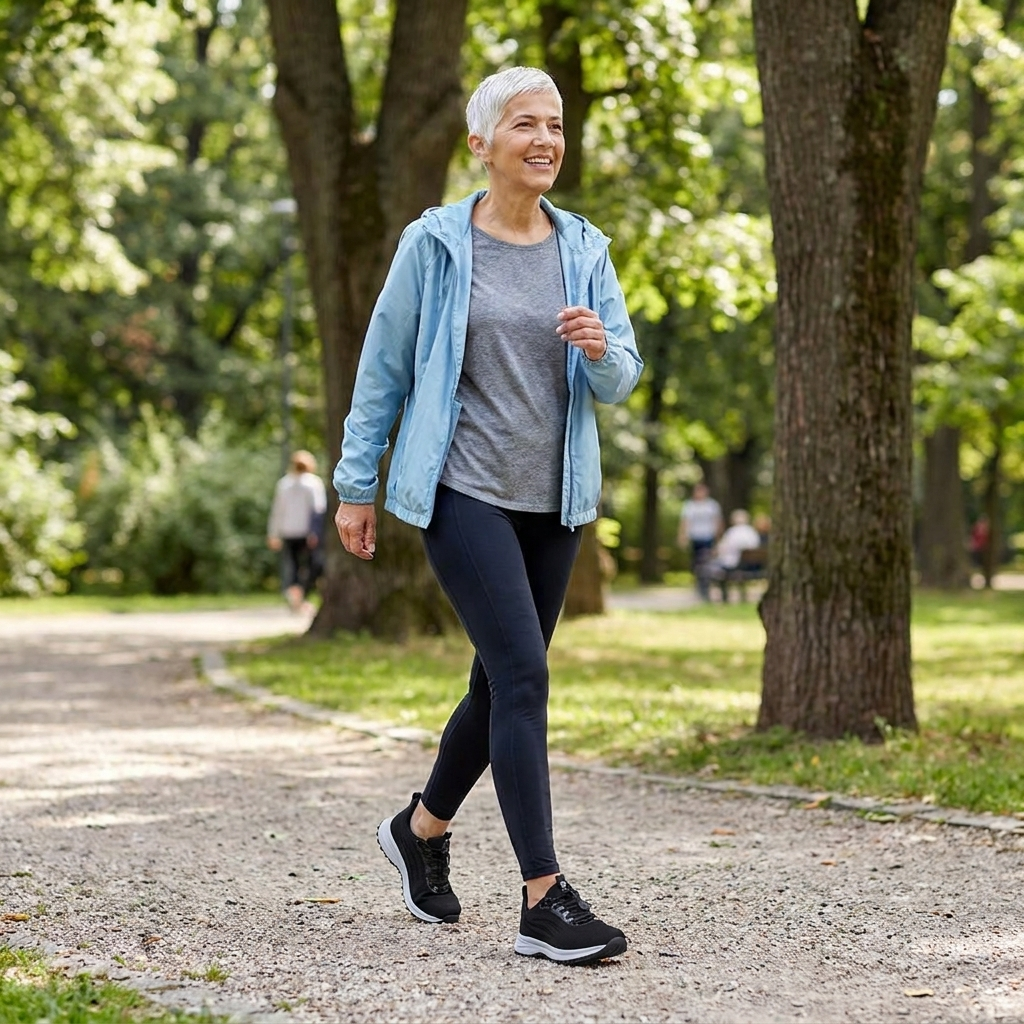 Hands-Free Slip-On Orthopedic Walking Shoes — No More Bending, No More Tying