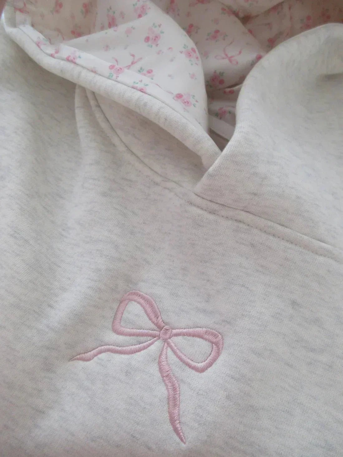 Women's Hoodie with Elegant Bow Detail - photo 2