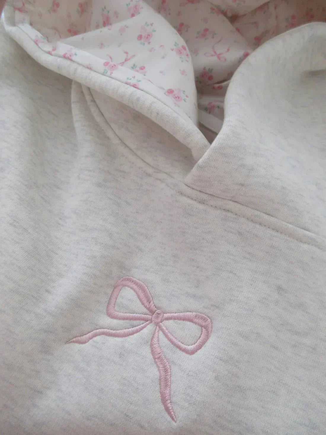 Women's Hoodie with Elegant Bow Detail - photo 2