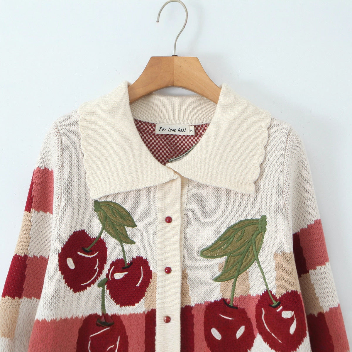 Hortense - Women's Knitted Cardigan with Floral Print - photo 7