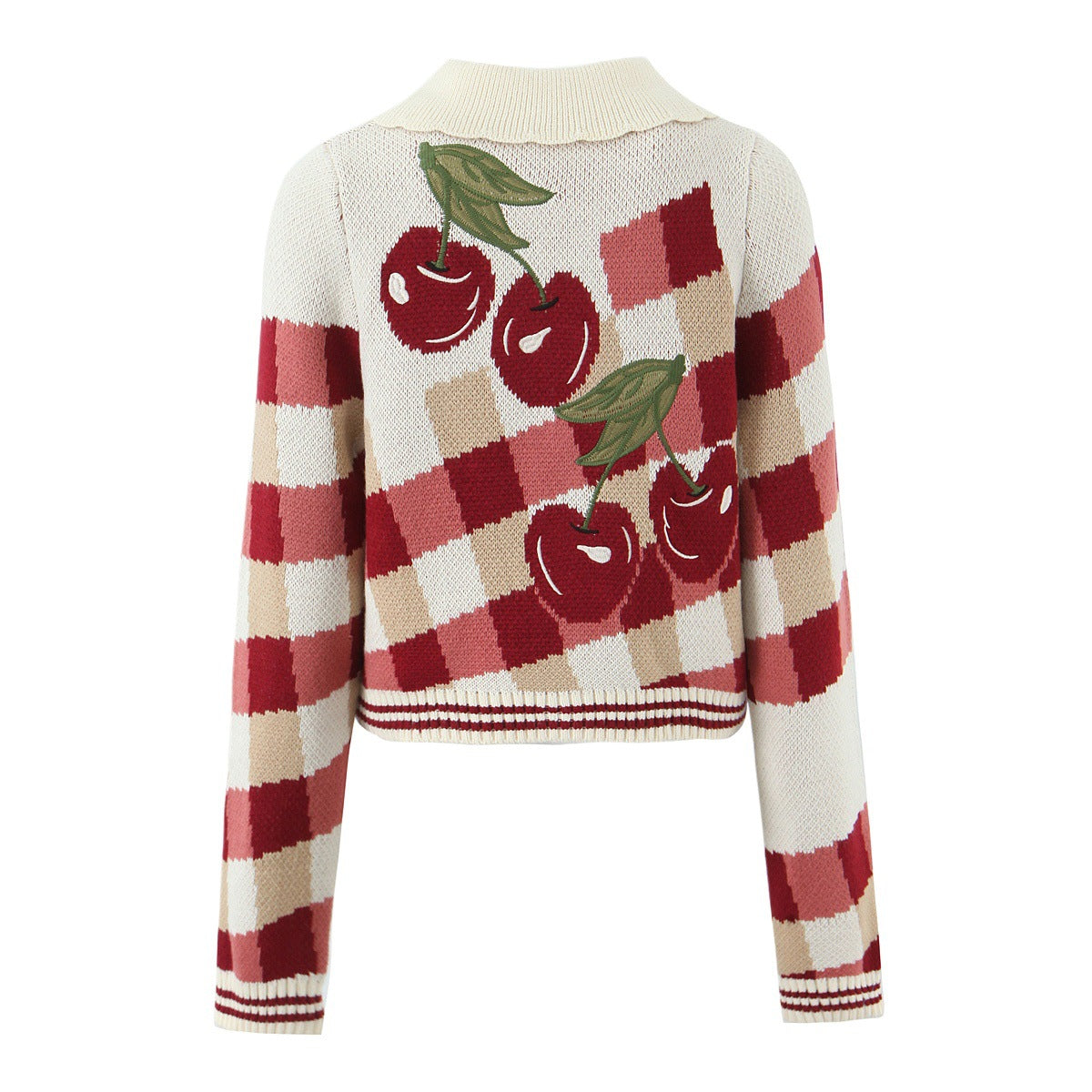 Hortense - Women's Knitted Cardigan with Floral Print - photo 9
