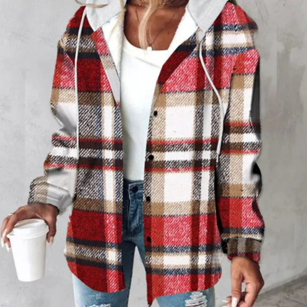 Ilaria - Women's Relaxed Jacket with Hood - photo 4