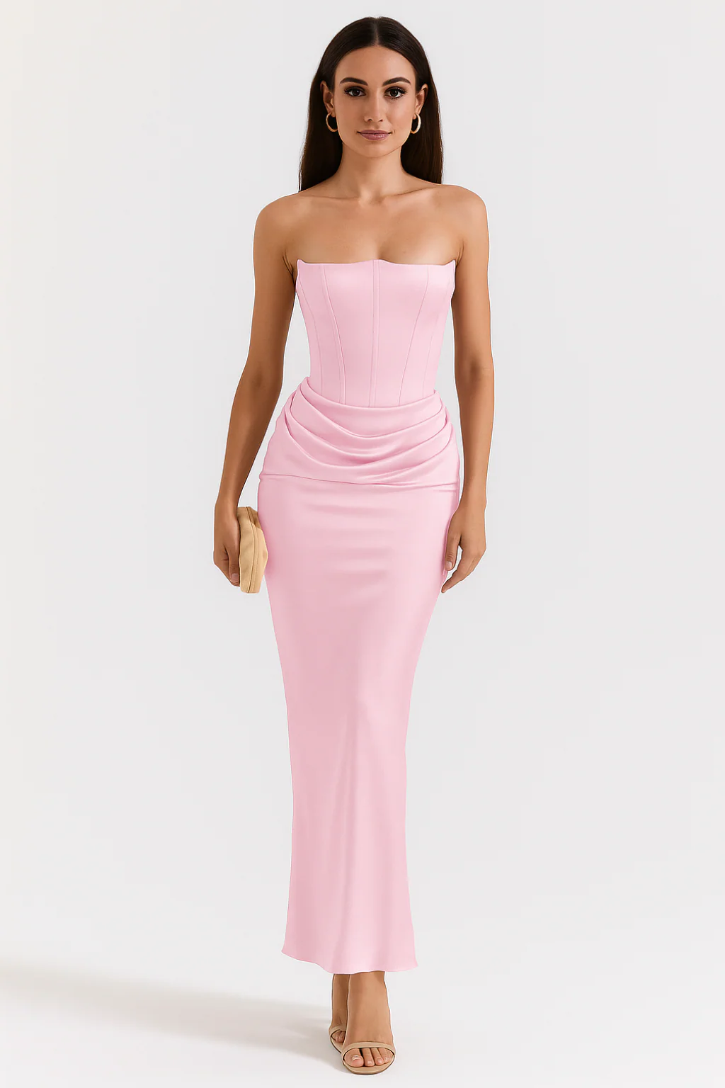 Women’s Strapless Elegant Corset Maxi Dress - photo 5