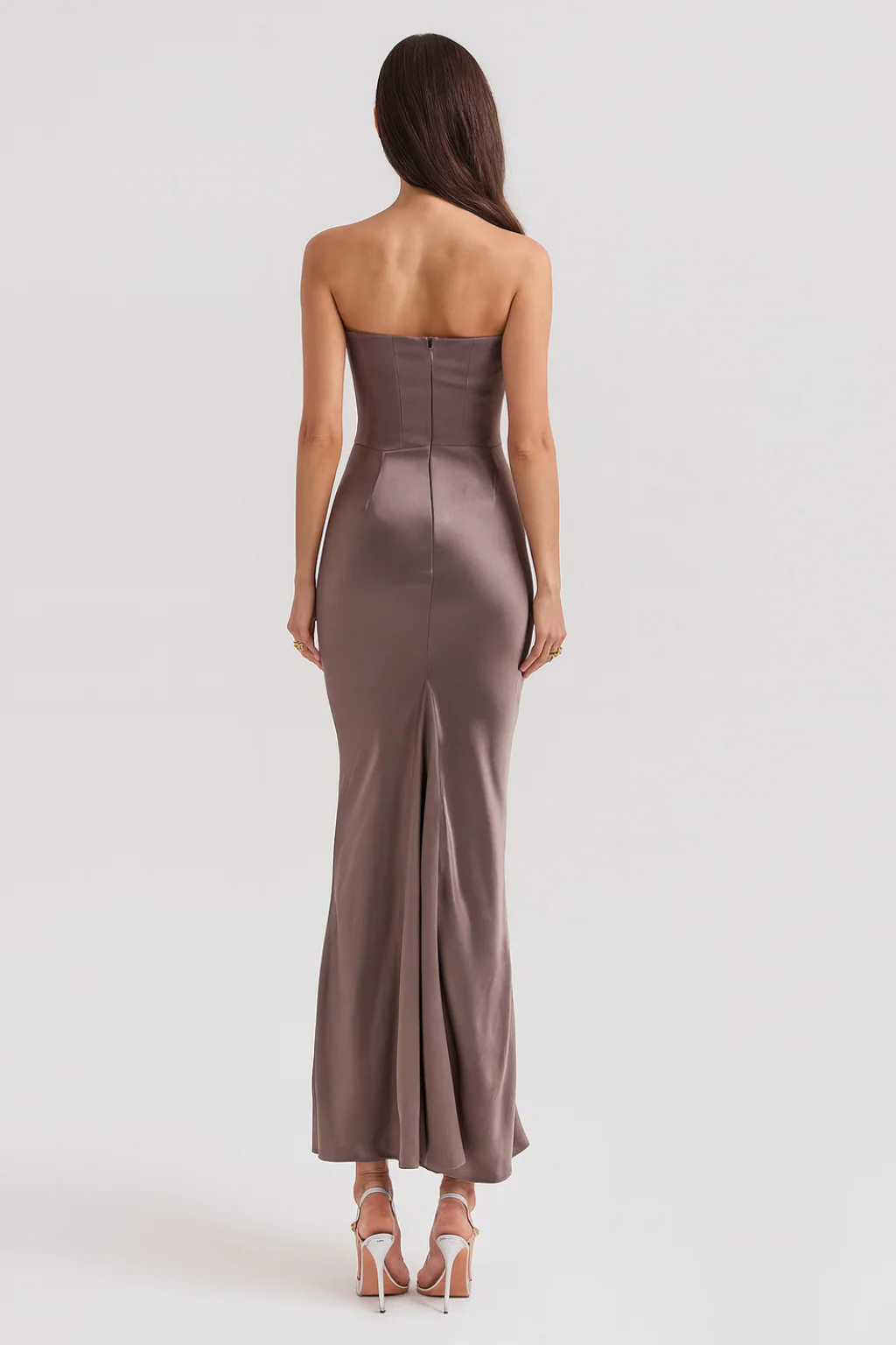 Women’s Strapless Elegant Corset Maxi Dress - photo 7