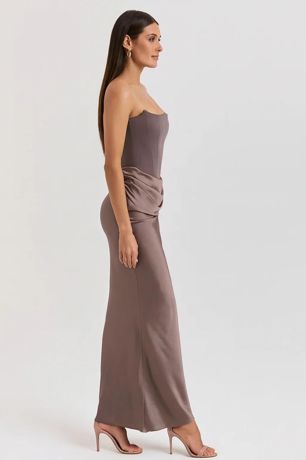 Women’s Strapless Elegant Corset Maxi Dress - photo 8