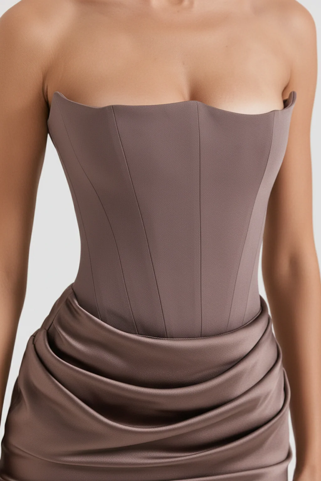 Women’s Strapless Elegant Corset Maxi Dress - photo 9