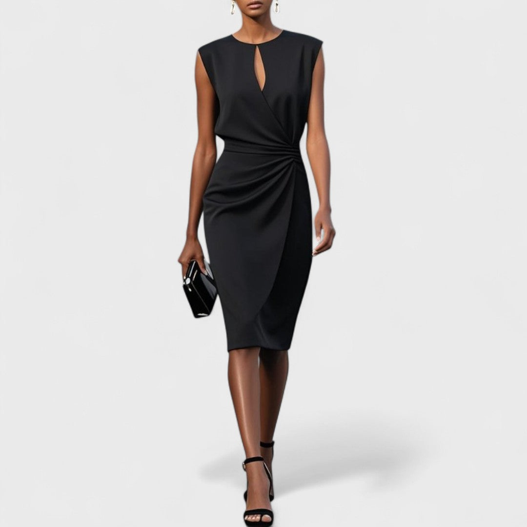 Immaculata - Women's Sleeveless Midi Dress with Keyhole Neckline - photo 11