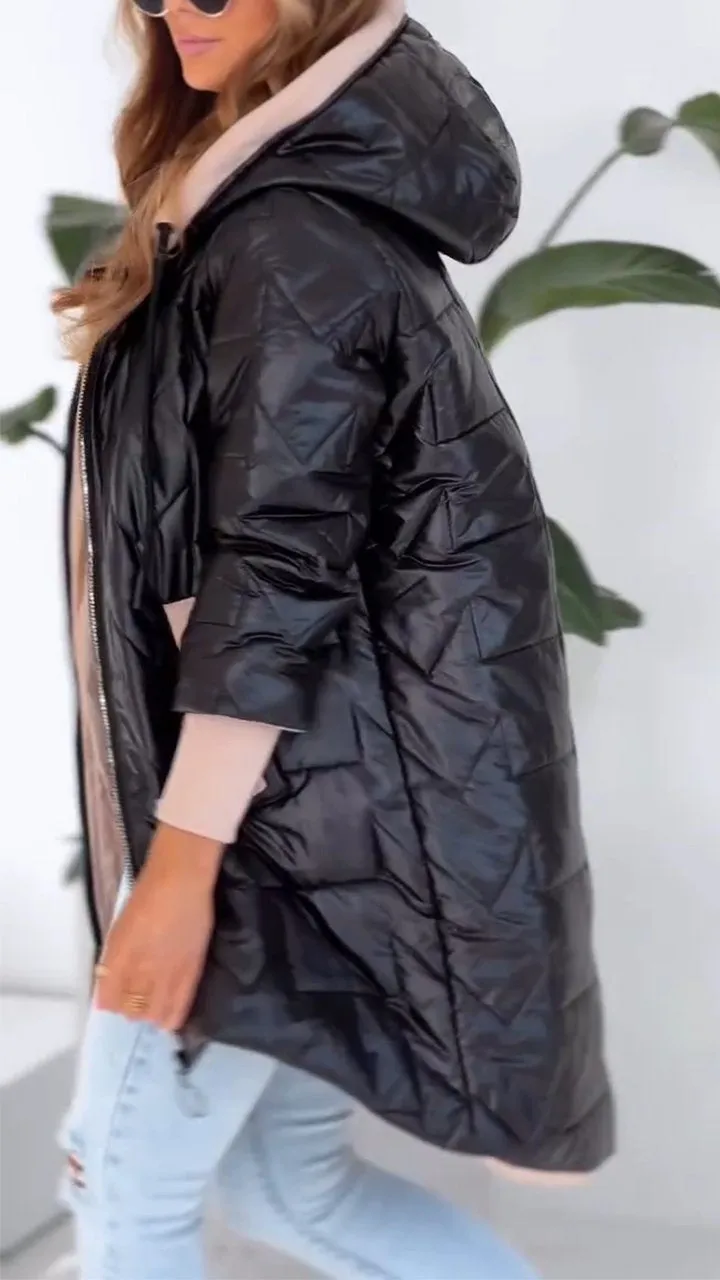 Inigo-Rose - Women's Coat with Zip Front and Hood - photo 2