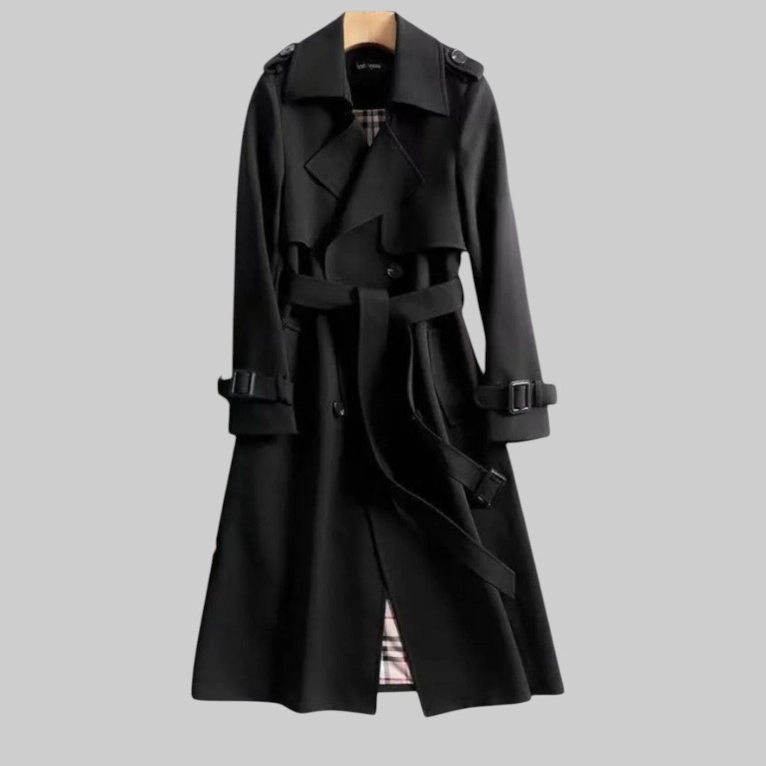Aleah - Women's Classic Tailored Trench Coat - photo 4