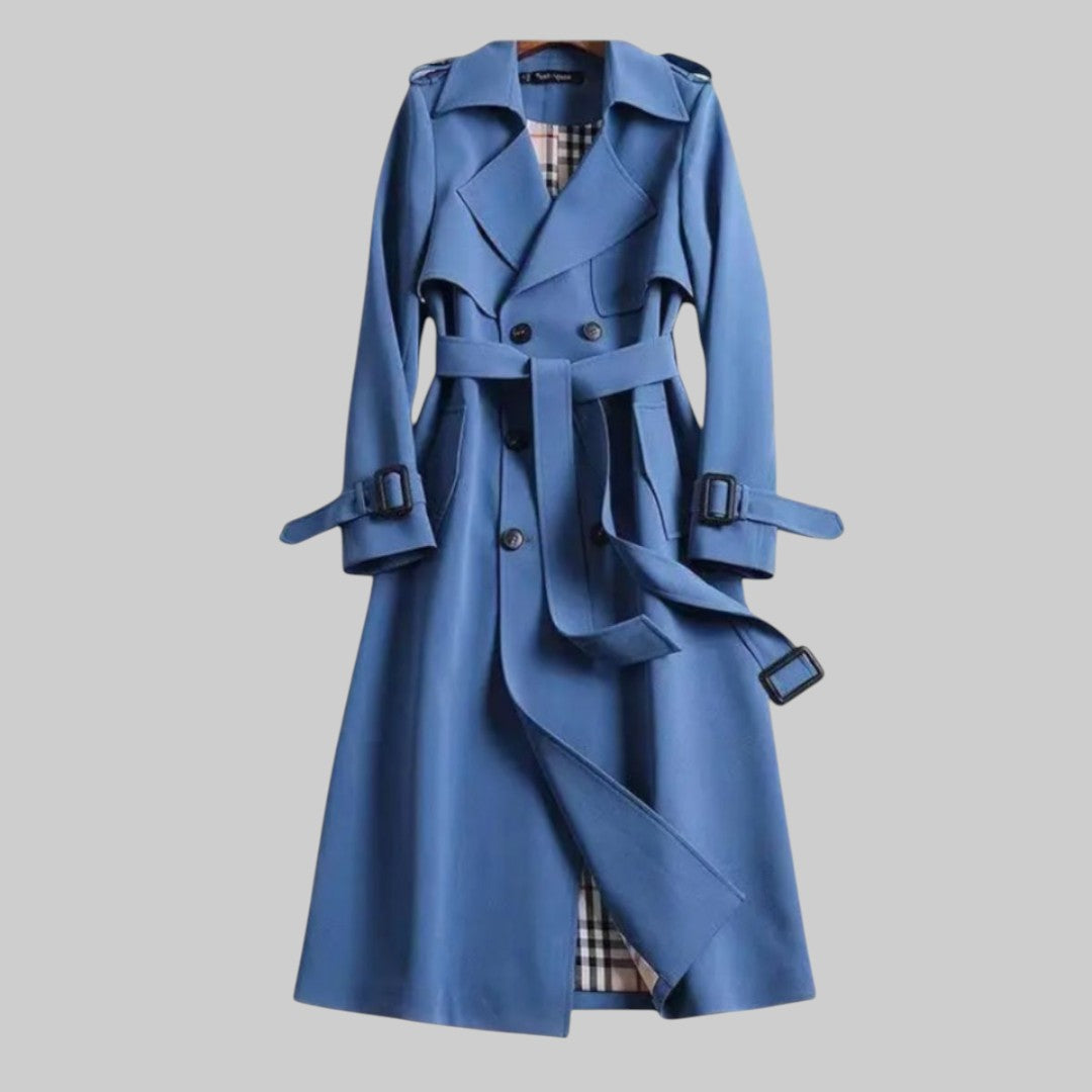 Aleah - Women's Classic Tailored Trench Coat - photo 3
