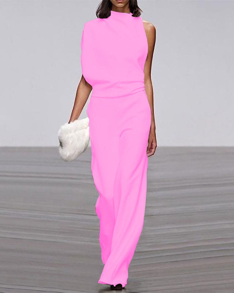 Janella - Women's Sleeveless Wide Leg Jumpsuit - photo 5