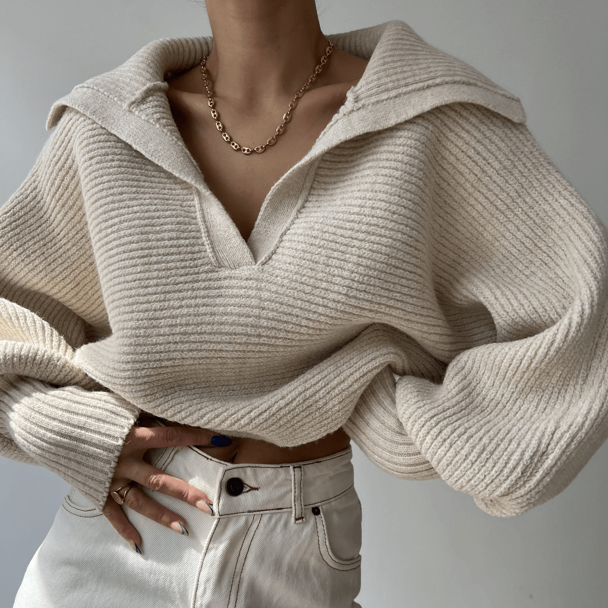Jemima - Women's Relaxed Jumper with a Knitted Finish - photo 2