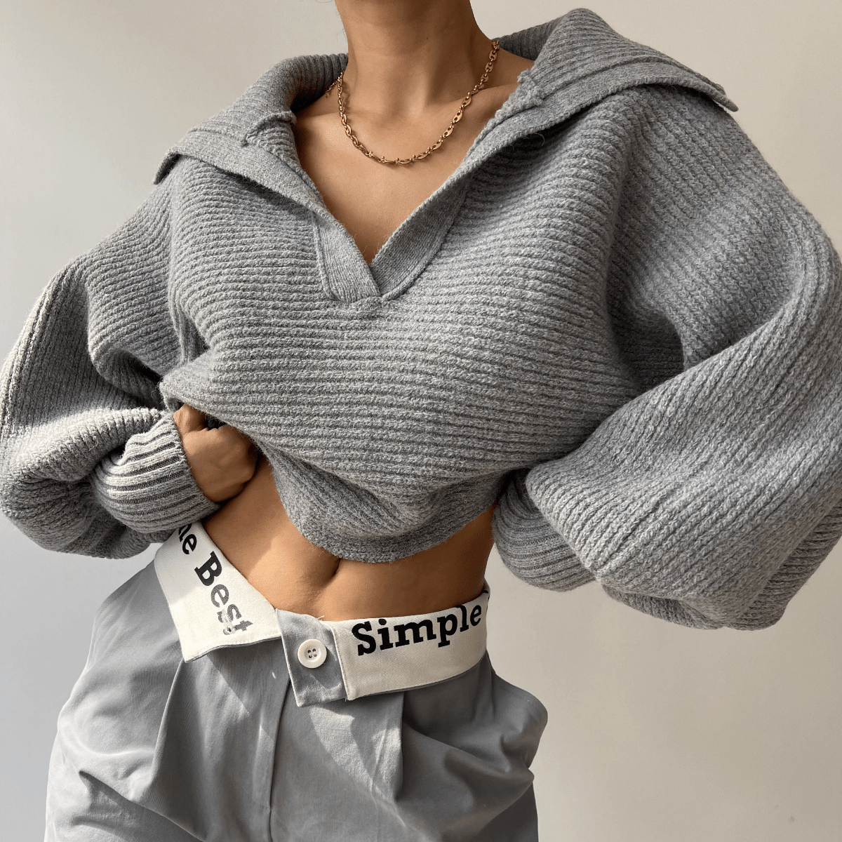 Jemima - Women's Relaxed Jumper with a Knitted Finish - photo 3