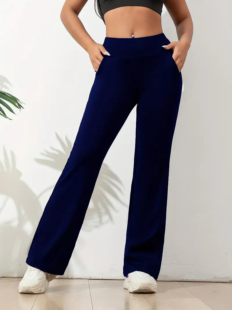 Jewel - Women's High Waist Wide Leg Lounge Trousers - photo 3