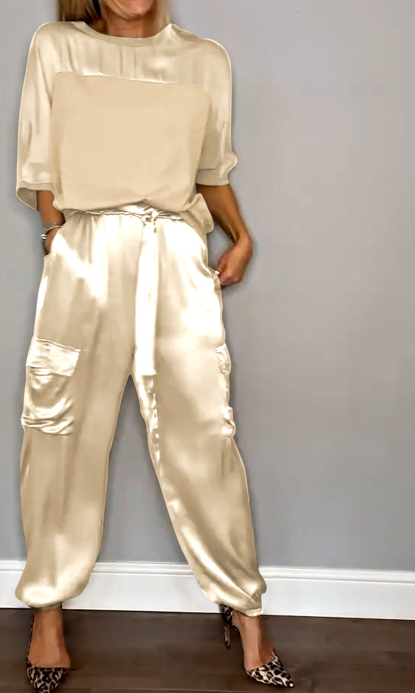 Nova - Two-Piece Satin Women’s Suit (Plus Size Available) - photo 4