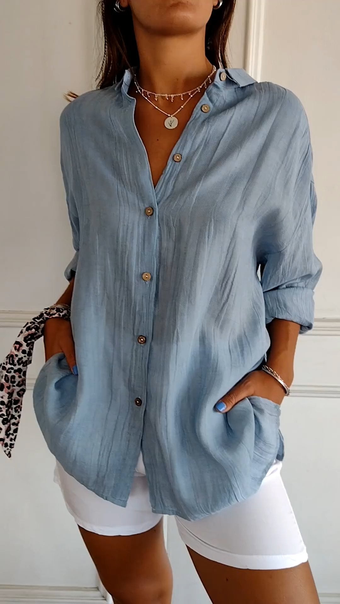 Women's Button Down Summer Shirt for Warm Days - photo 1