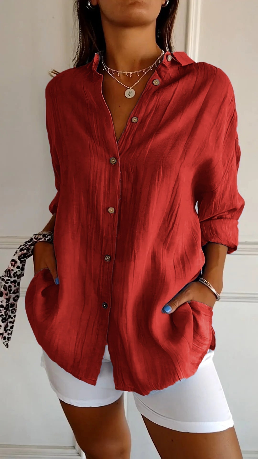Women's Button Down Summer Shirt for Warm Days - photo 7
