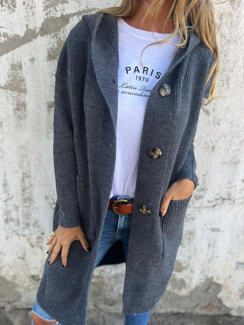 Cozy Button-Up Knit Cardigan – Effortless Style and Comfort - photo 2